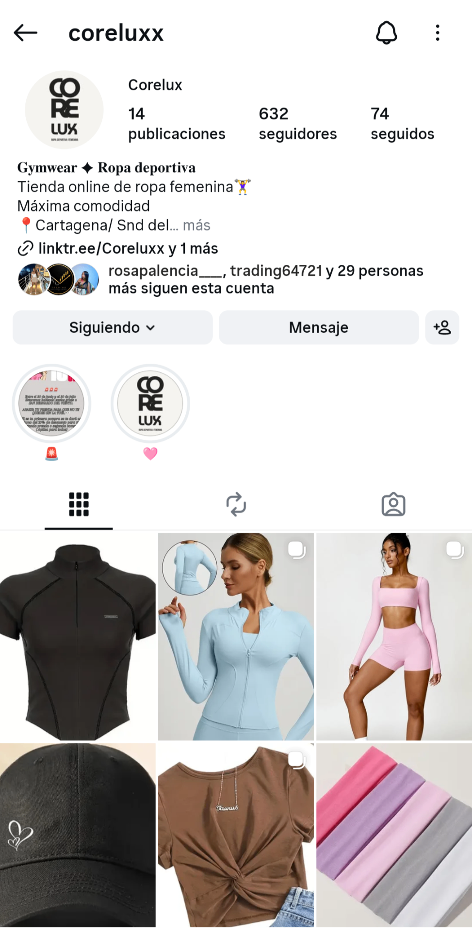 Página web de Corelux